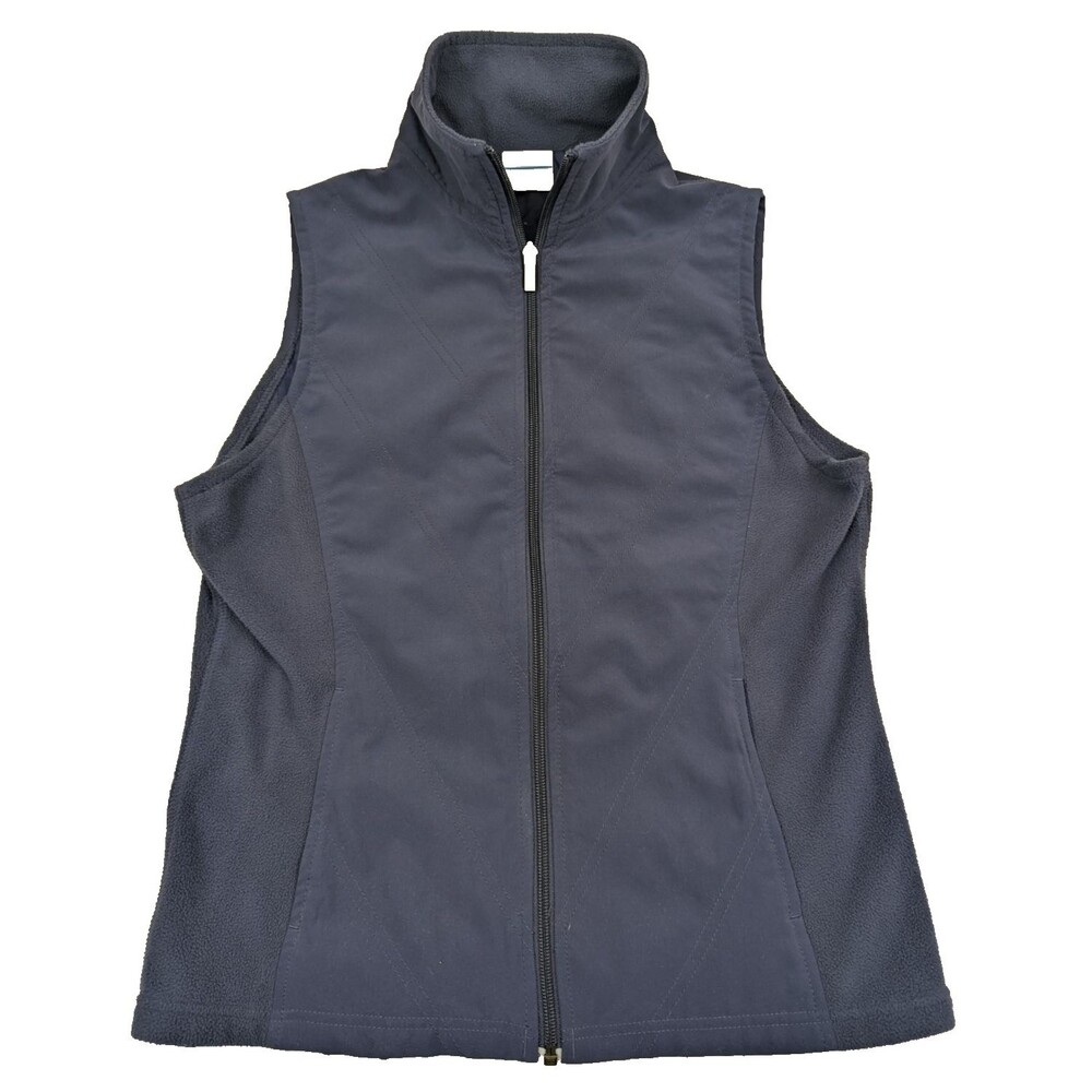 Columbia Women's Mix It Around Hybrid Vest S Purple Full Zip Pockets 211AL1053
